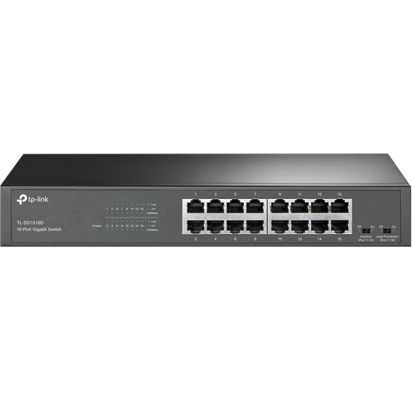 TP-LINK TL-SG1016D 16-PORT GIGABIT DESKTOP/RACKMOUNT SWITCH
